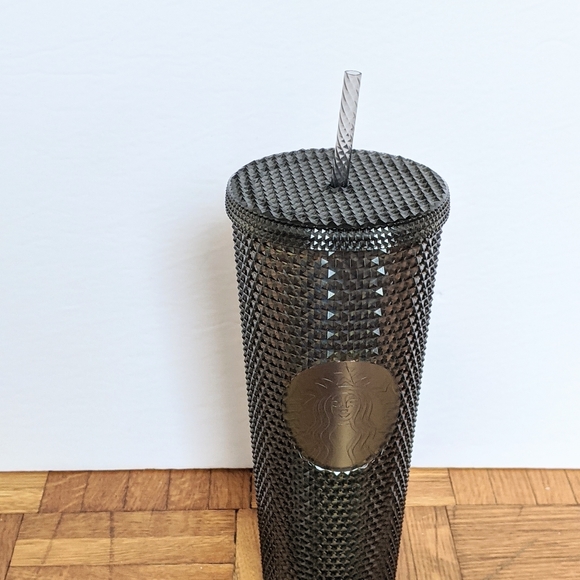 New Starbucks Black Studded Tumbler 2020 Venti 24Oz Cup Iridescent Dark unicorn - Picture 7 of 7
